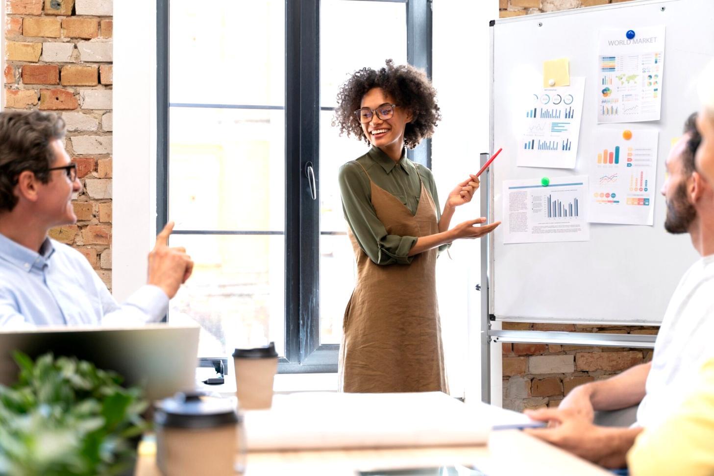 Équipe en formation sur la planification financière